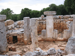 Restos arqueológicos en Menorca